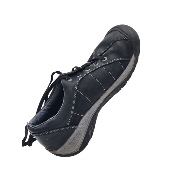 KEEN Shoes Hiking Women 10.5 Black Leather Comfort Durable Lace Up Sneakers 5322 - Picture 12 of 16